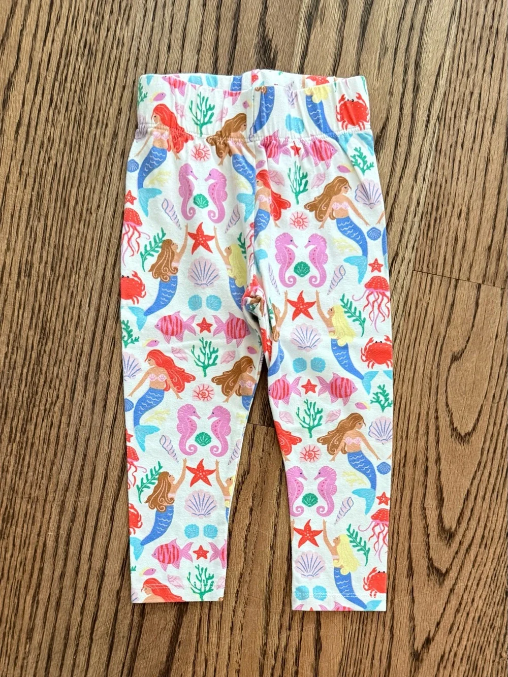 Carter's Pink Mermaid Tank Top with Colorful Sea Print Leggings